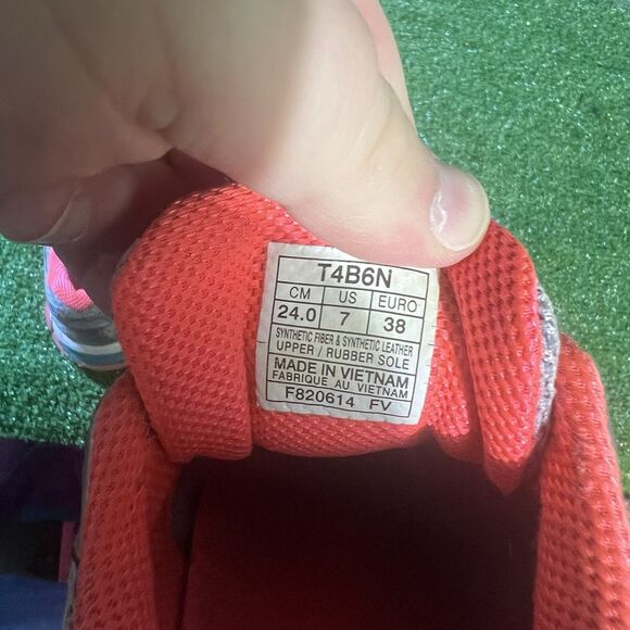 ASICS Gel-Exalt 2 Women's Gray Coral Orange Running Shoes Size 7 - Picture 7 of 7